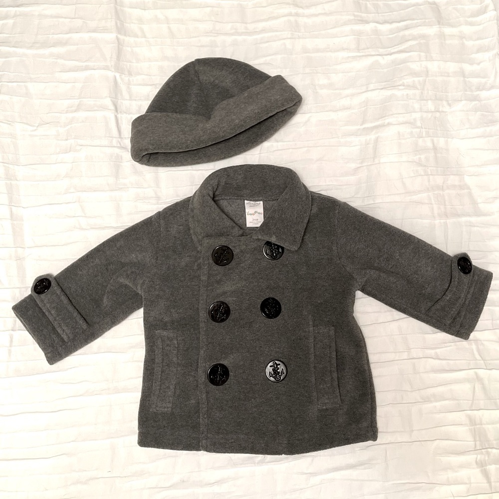 Fleece Peacoat & Hat